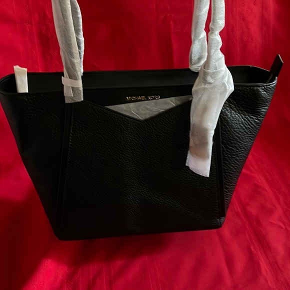 BRAND NEW MICHAEL KORS CLASSIC BLACK LEATHER TOTE  BAG HANDBAG - Picture 11 of 11